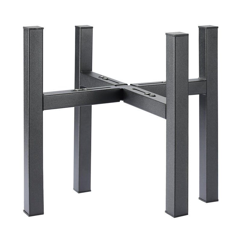 YueTong 2 Pack Metal Plant Stand for Large Plants 12 13 14 15 16 Inch  Heavy Duty Outdoor Plant Stands for Indoor Plants Multiple Tall Black Planter Stands for Patio and Window.Adjustable Width Fits - Image 1